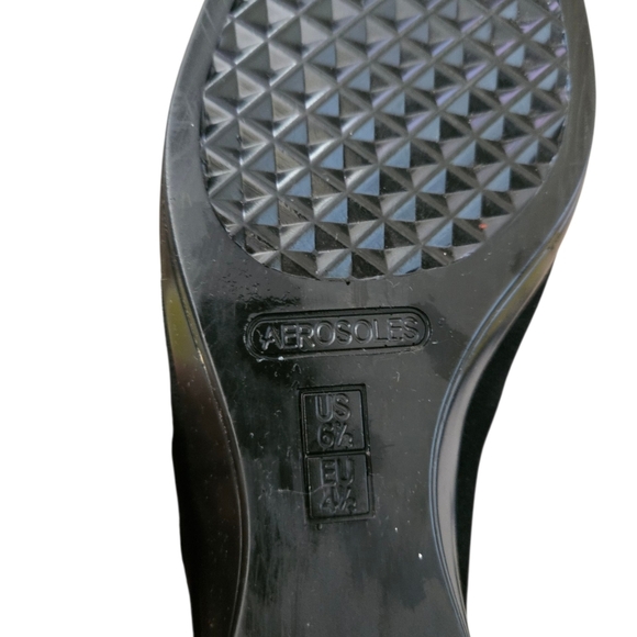 Aerosoles Suede Leopard Print Comfort Wedge Shoes Women 6.5 - Picture 5 of 5